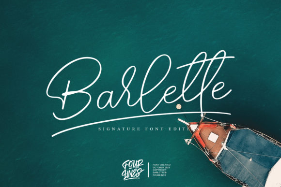 Barlette: A Beautiful Script Typeface for Creative Makers