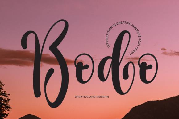 Bodo: A Sweet Script Typeface for Modern Web Design