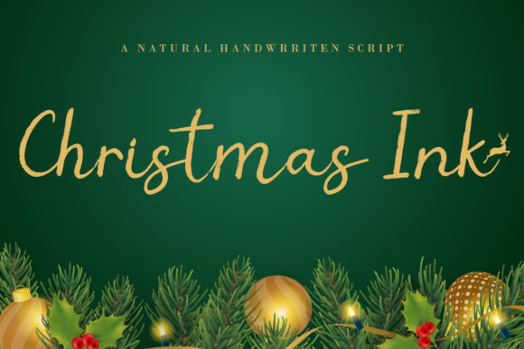 Christmas Ink: A Handwritten Font for Memorable Branding