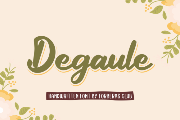 Degaule: The Playful Script Font That Elevates Small Business Branding