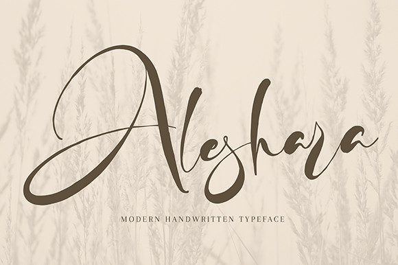 Elevate Your Editorial Design with the Aleshara Handwritten Typeface