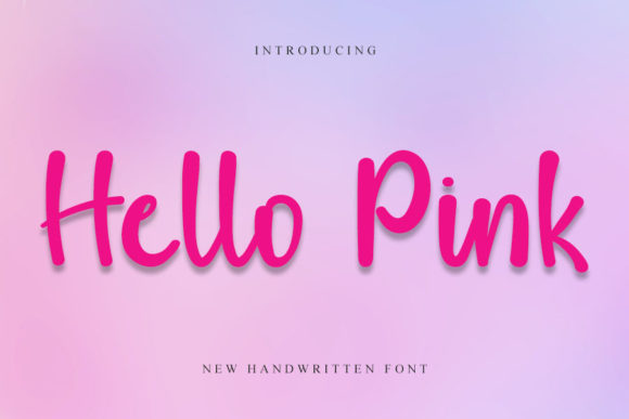 Hello Pink: A Handwritten Typeface for Editorial Elegance