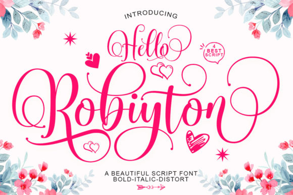 Hello Robiyton: The Script Amp Typeface for Modern Campaigns