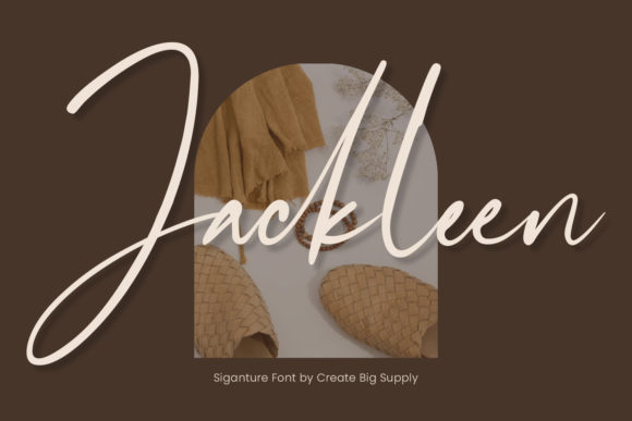 Jackleen Signature: A Script Font for Editorial Elegance