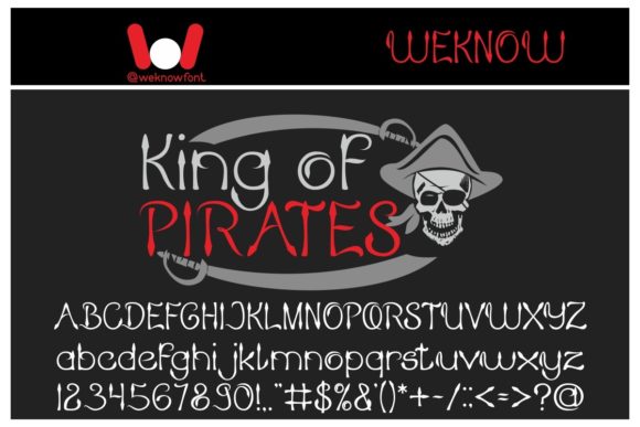 King of Pirates Typeface: Gothic Elegance for Editorial Design