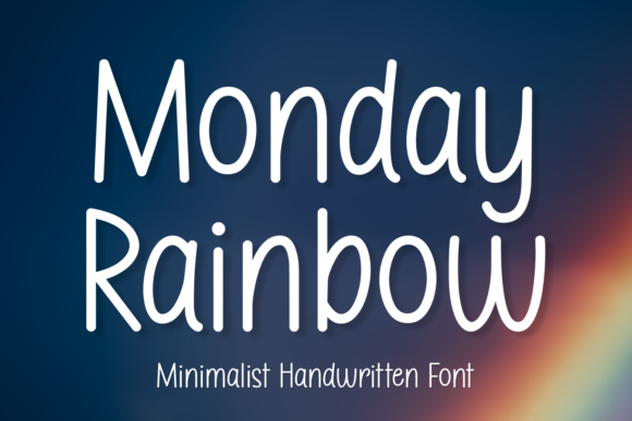 Monday Rainbow Font: A Versatile Handwritten Typeface for Modern Web Design