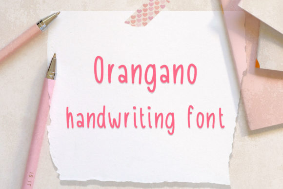 Orangano: The Handwritten Typeface for Authentic Editorial Design