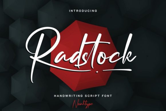 Radstock Typeface Review: A Flowing Handwritten Font for Elegant Brand Identity