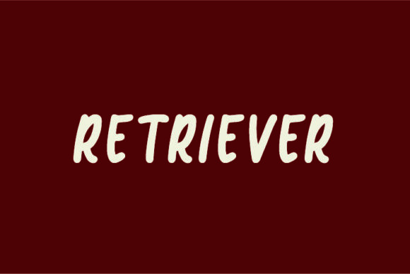 Retriever Font: A Playful Handwritten Typeface for Branding Projects