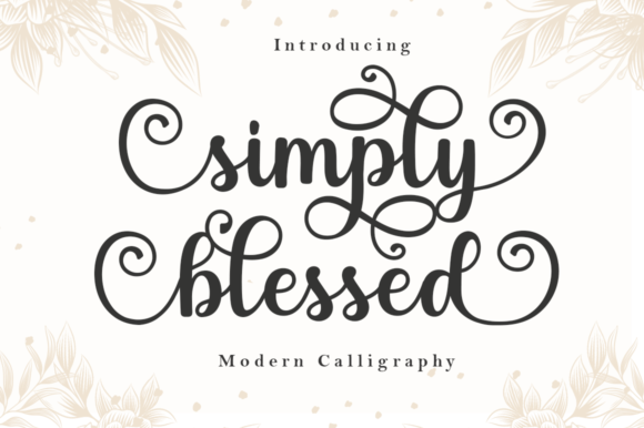 Simply Blessed: A Script Font That Elevates Handmade Craft Designs