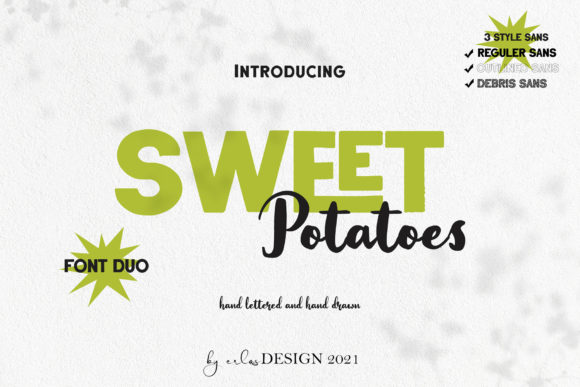 Sweet Potatoes: A Modern Vintage Typeface for Editorial Design