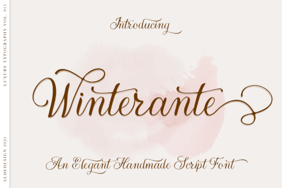 Winterante: A Handwritten Font That Elevates Brand Identity